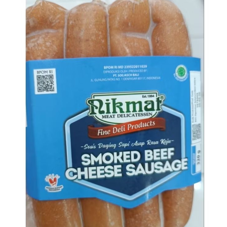 

Smoked Beef Cheese Sausage Nikmat 320 gr