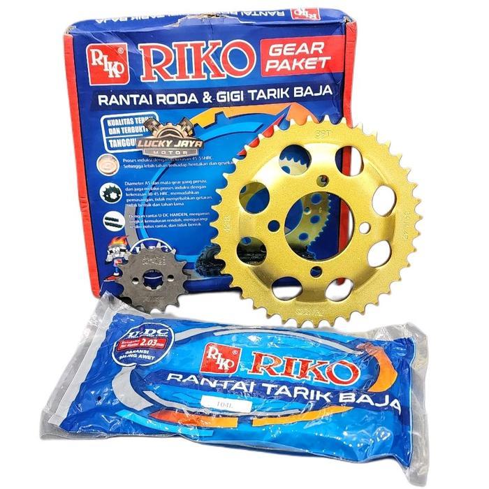 Girset Gearset Gir Gear set Rantai TVS Neo Riko