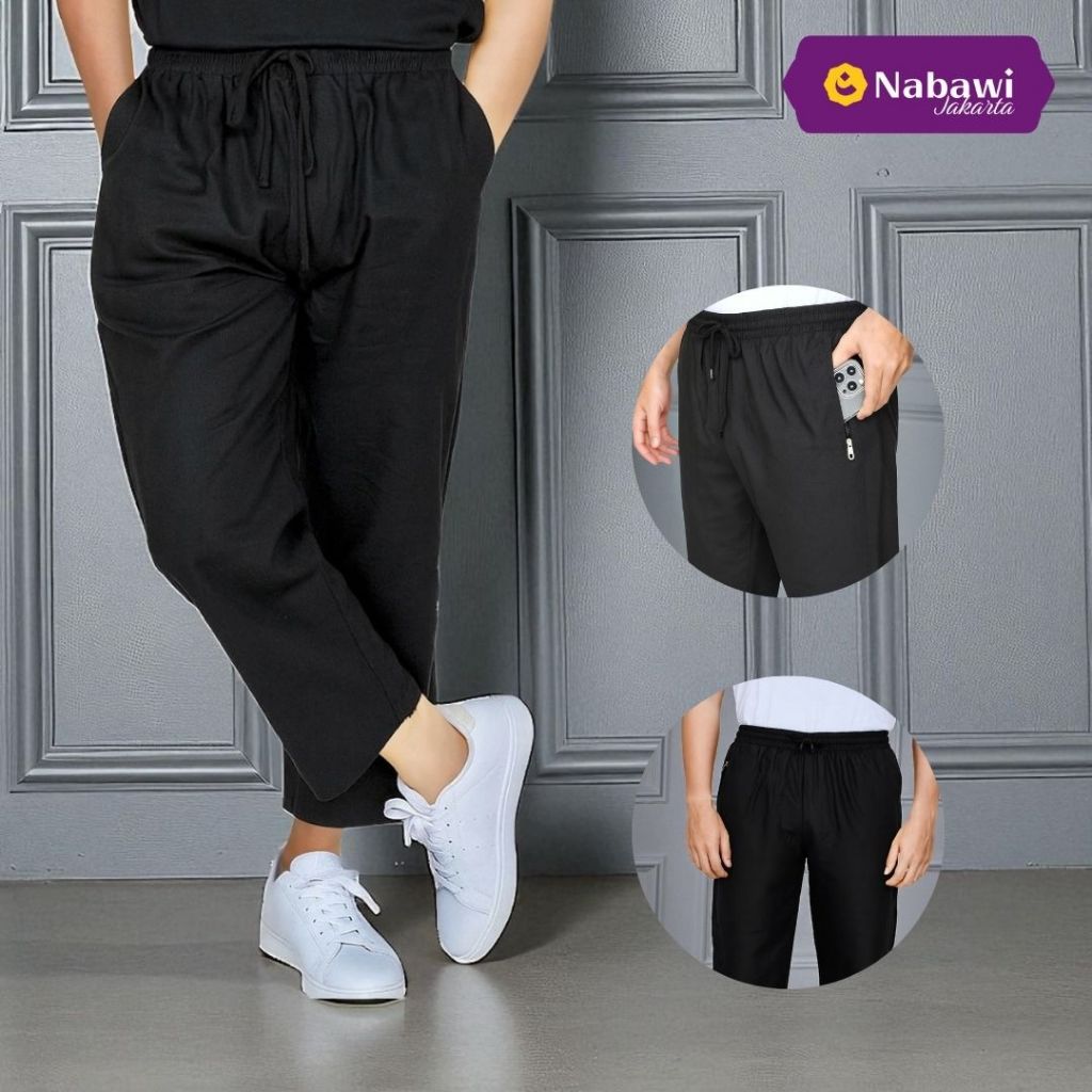 Sirwal Pria Ihrom Celana Sirwal Pria Panjang Putih Polos Bahan Katun untuk Haji dan Umroh Celana Ihr