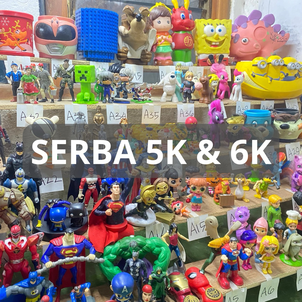 Mainan Figure McDonald's dan No Brand Preloved Serba 5000