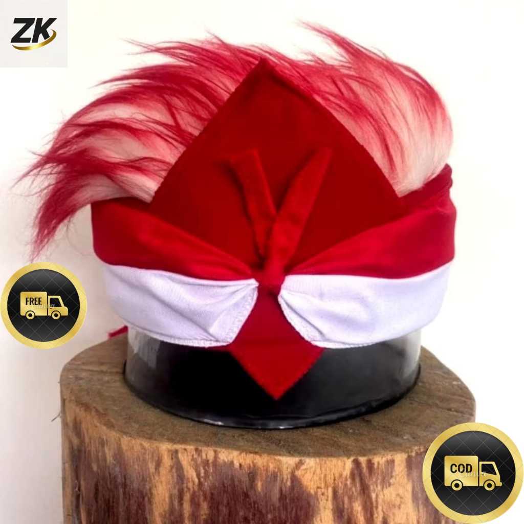 Udeng Merah Putih Original ABK Topi Udeng Merah Putih Edisi Kemerdekaan