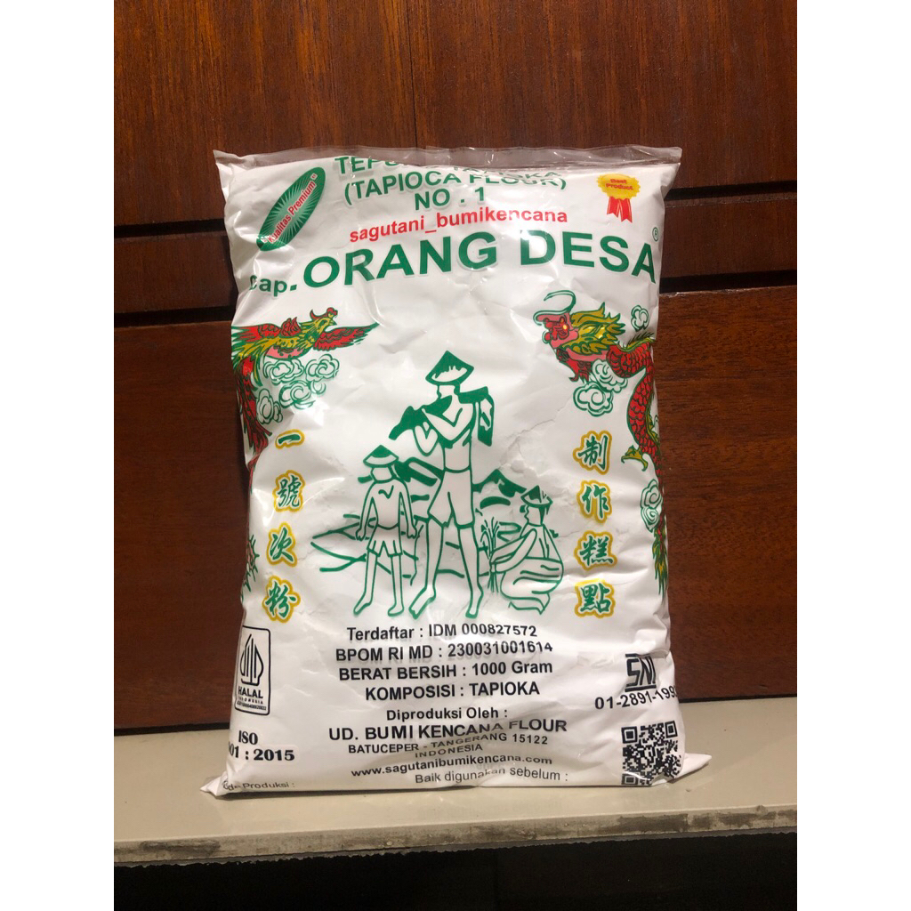 

tepung tapioka cap orang desa 1kg(kualitas premium)