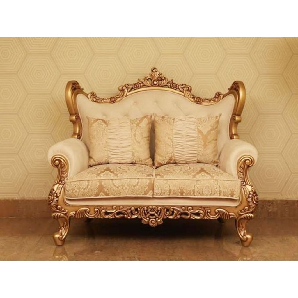 Sofa Ukir Kayu Jati / Kursi Sofa Tamu Kayu Jati Mewah