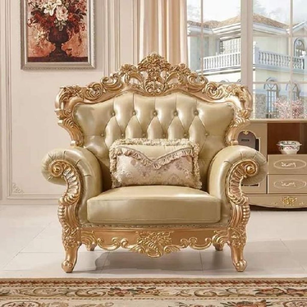 Sofa Ukir Kayu Jati / Kursi Sofa Tamu Kayu Jati Mewah