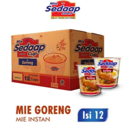 

MIE SEDAAP CUP ALL VARIAN [12pcs x 75gr ] KARTON