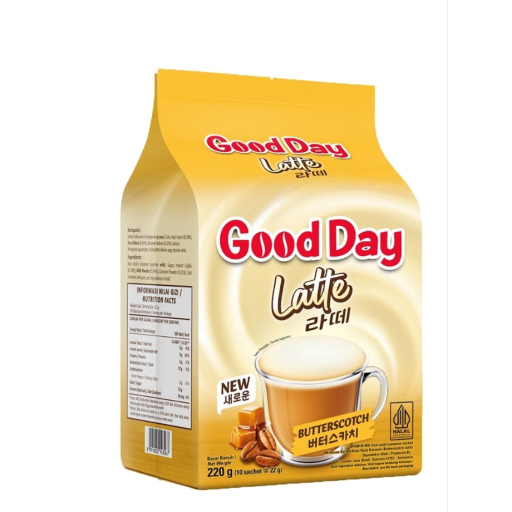 

Good Day Kopi Instan Latte Butterscotch 10 x 22 g