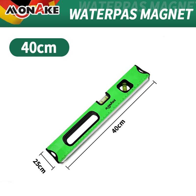 MONAKE WATERPAS MAGNET 16" IN INCI 40CM / ALAT UKUR MAGNET 40 CM