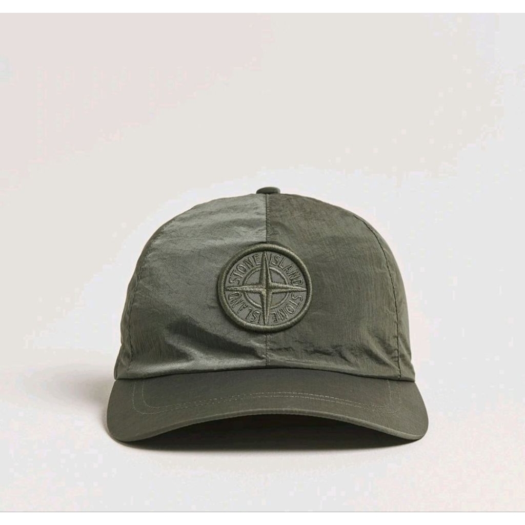 Stone Island Nylon Metal Cap Musk Green Original