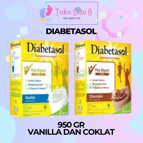 

Diabetasol 950 gram Vanila dan Coklat