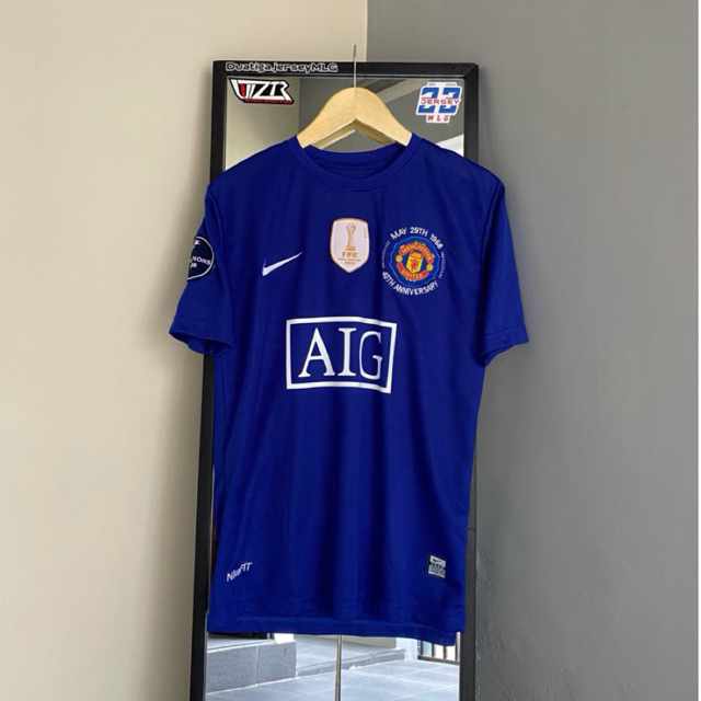 JERSEY RETRO MANCHESTER UNITED 3RD 2008/2009 CHAMPIONS RONALDO 7 - JERSEY SEPAKBOLA RETRO RONALDO 7