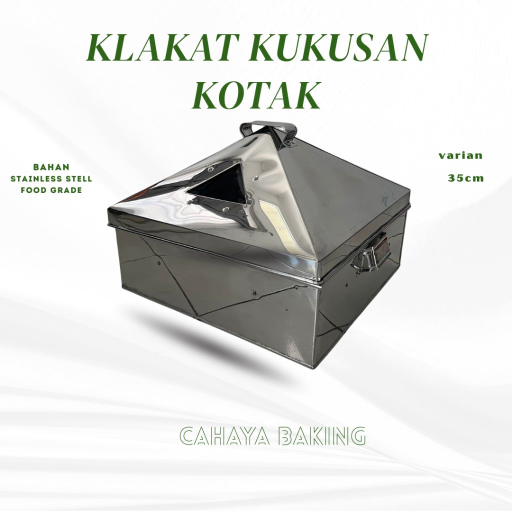 Klakat Kukusan Dimsum Kotak Stainless 40x40