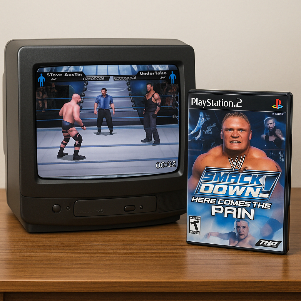 [ Game PS2 Playstation 2 ]WWE Smackdown Here Comes the Pain