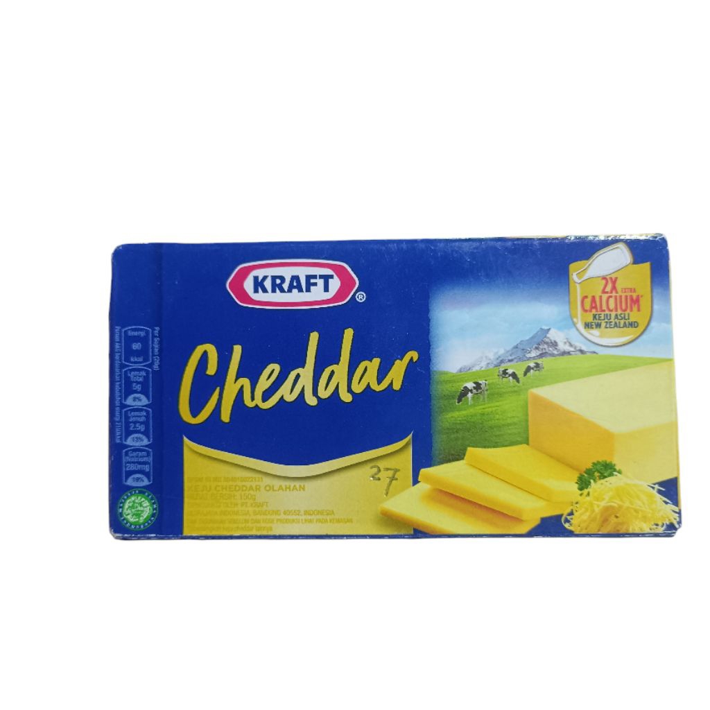 

Keju Kraft Cheddar Keju Olahan 150gr