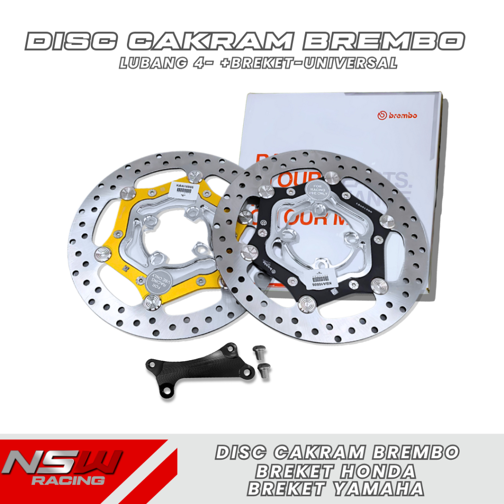 Piringan Cakram Brembo 260mm DISC BREMBO ORIGINAL VIETNAM Universal Rotor FLOATING 260 mm Motorcycle