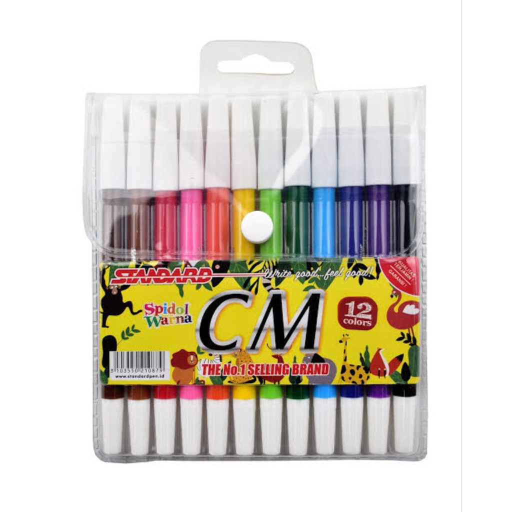 

Spidol Standart 12 Warna