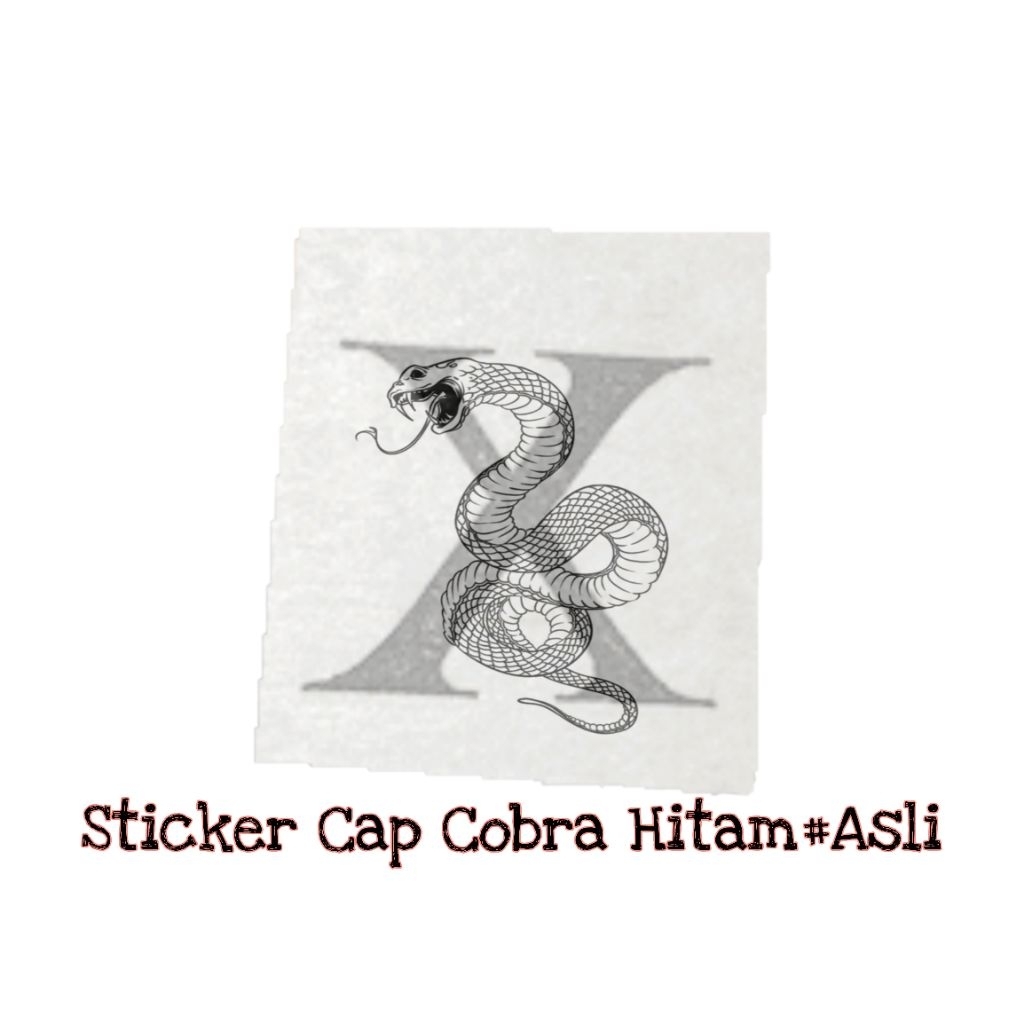 

Sticker Cobra Hitam#Asli