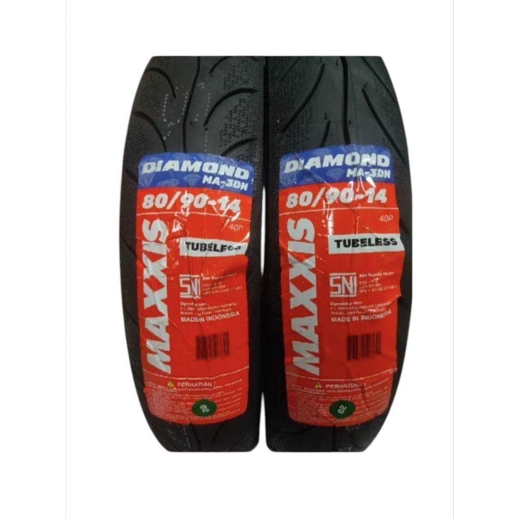 BAN LUAR TUBELES MAXXIS DIAMON 80/90-14 BUAT MOTOR VARIO BEAT SCOOPY MAXXIS TUBELES