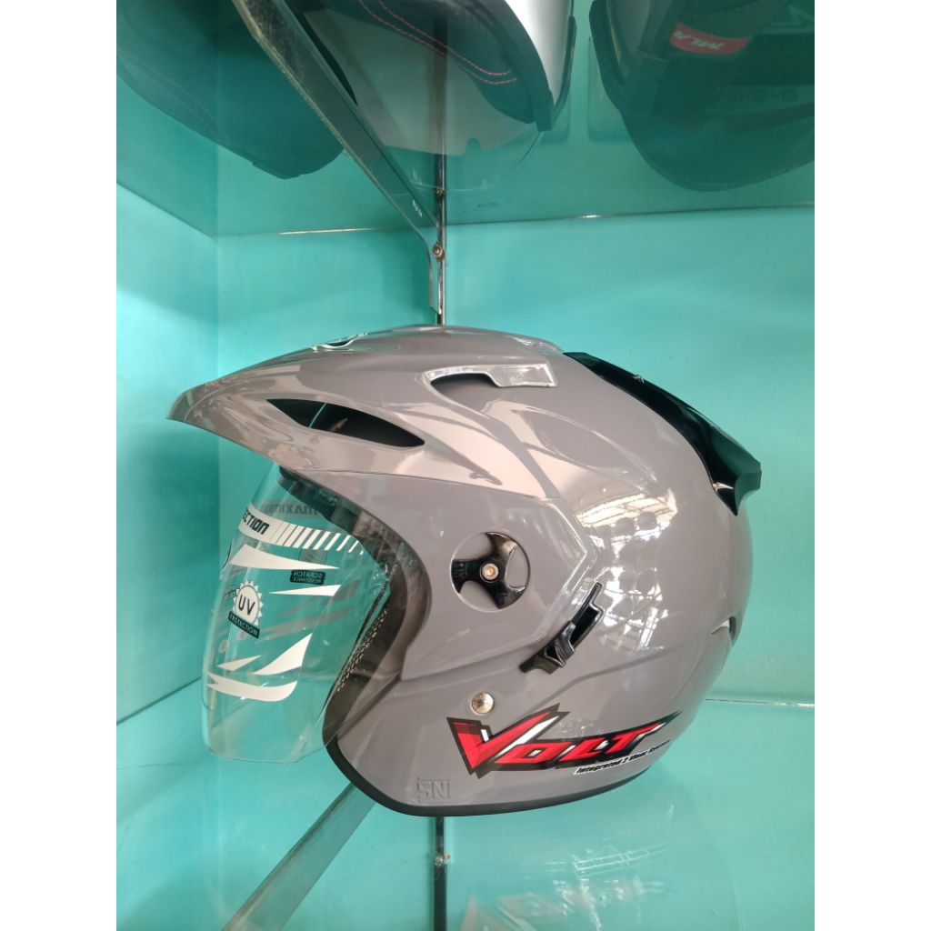Helm Vog Volt  Dim Grey Glossy Double Visor