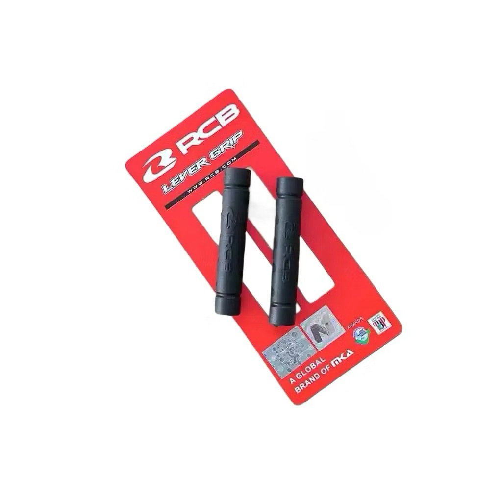 KARET TUAS HANDLE HANDEL REM KOPLING MOTOR RCB RACING BOY LEVER GRIP LG77 LG 77 HITAM