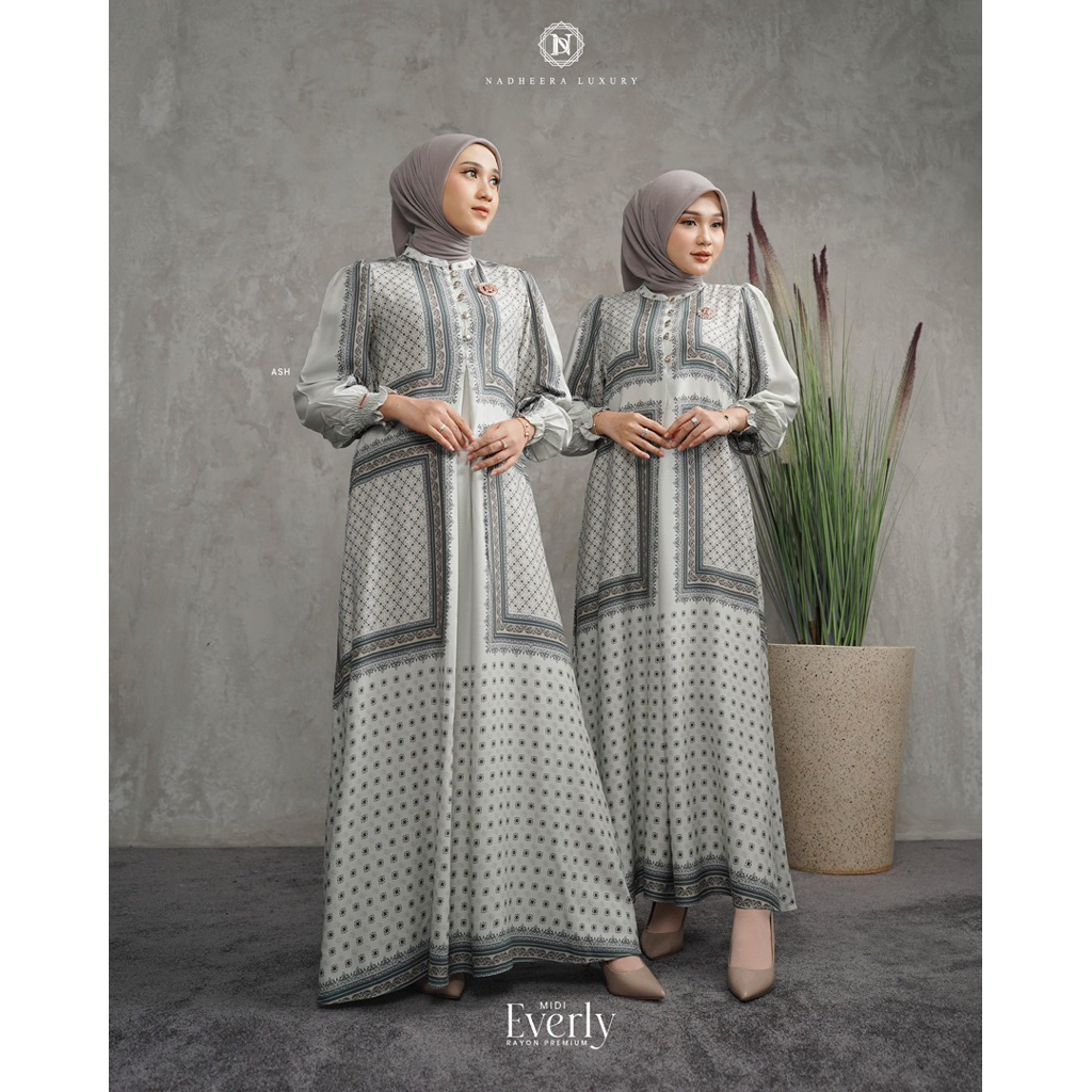 [ COD ] EVERLY BY NADHERA LUXURY DRESS DAN MIDI /TERBARU NADHERA