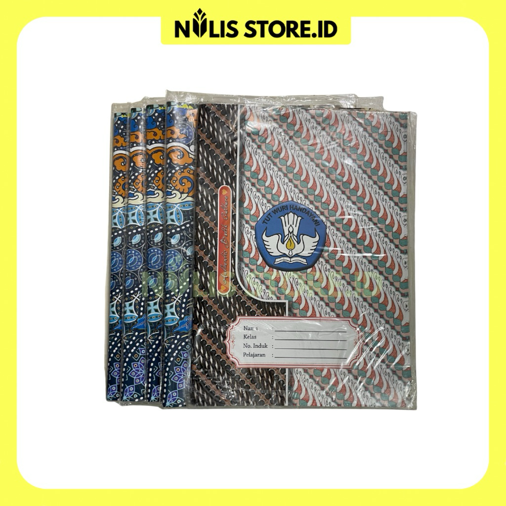 

NulisStore | Sampul Buku Batik ukuran standar(quarto) untuk buku tulis