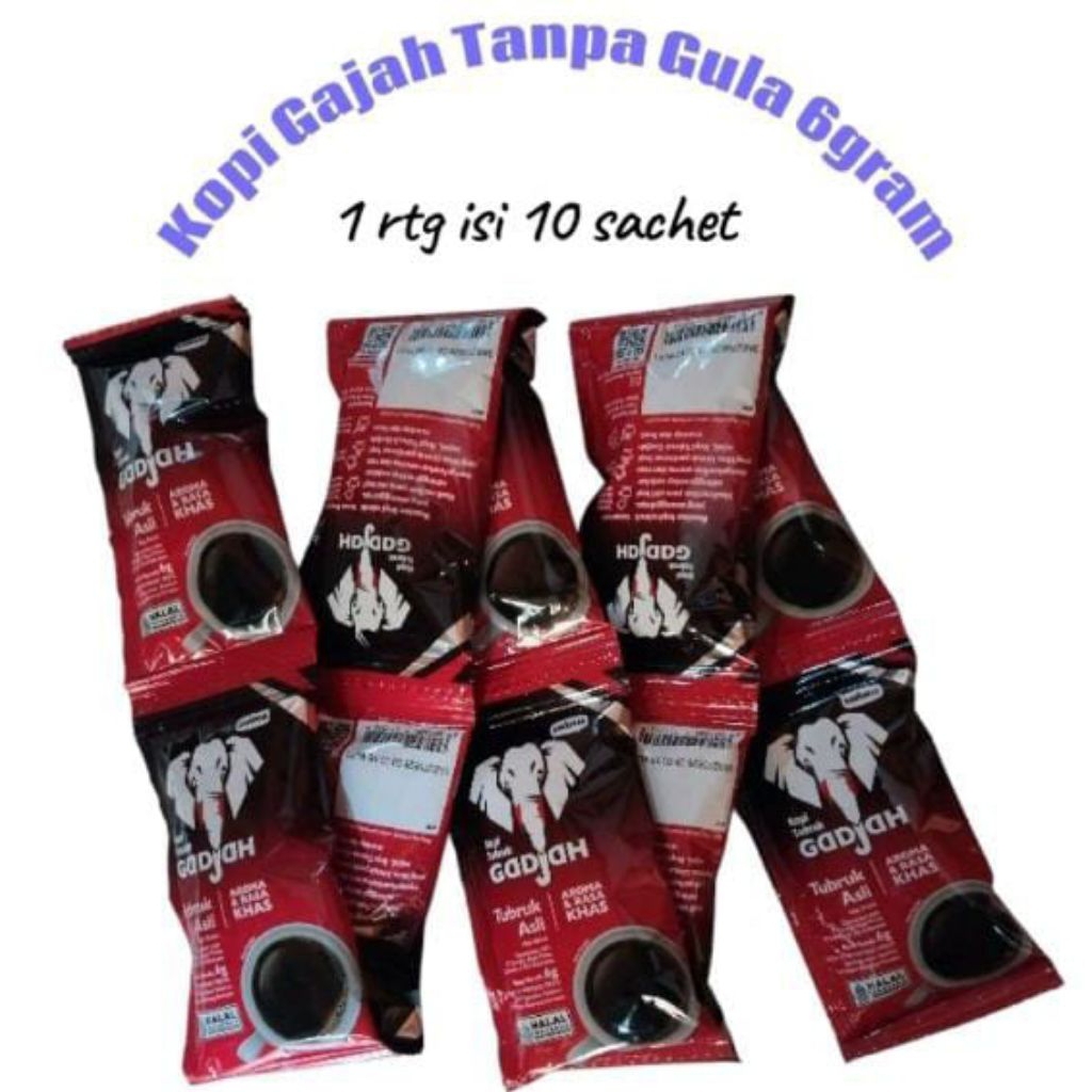 

Kopi gajah tubruk murni 6gr