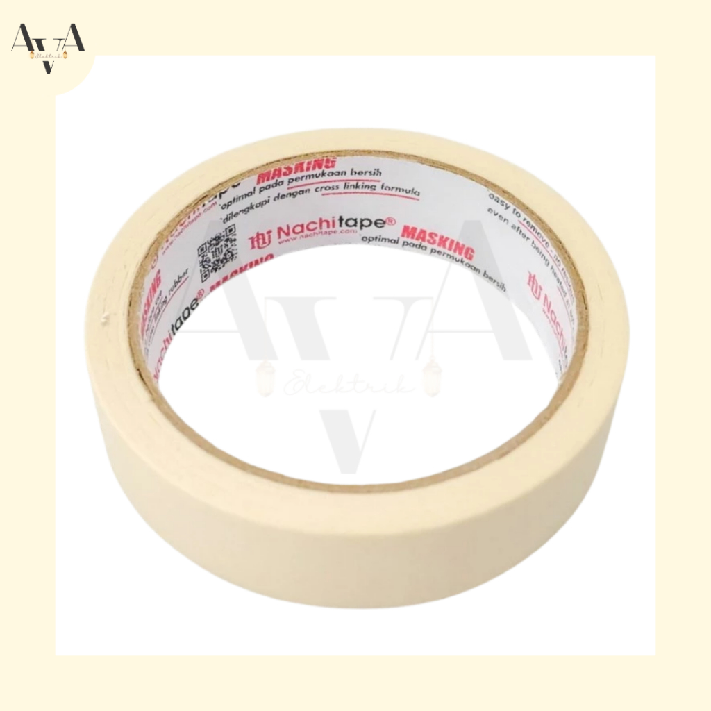 

NACHI Masking Tape/Isolasi kertas NACHI 1 inch 24mm x 20yard
