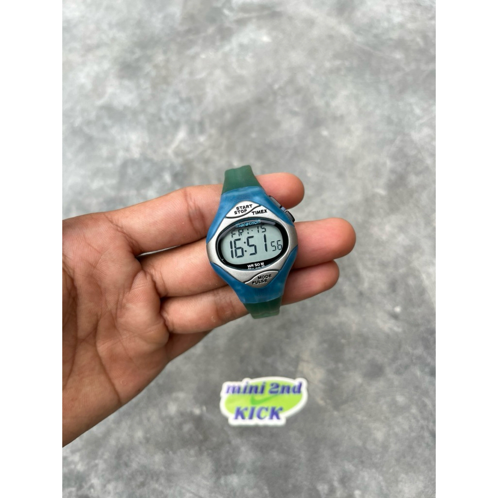 TIMEX MARATHON PULSE WATCH, jam Timex vintage, Alternatif nike triax, not jam oakley