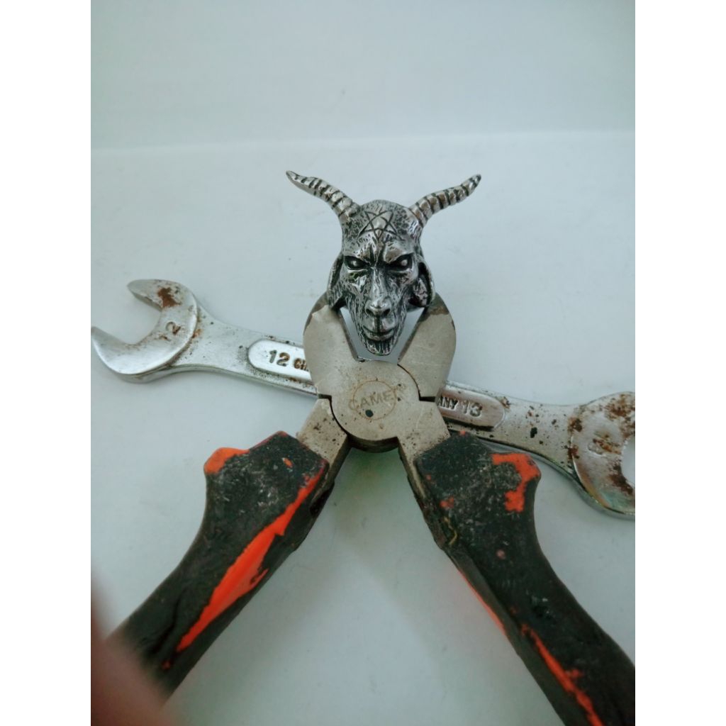 ring skull cincin tengkorak domba skull ring pewter