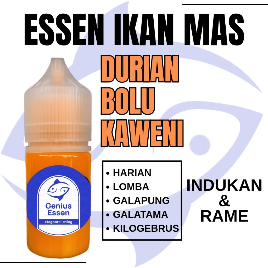 ESSEN IKAN MAS AROMA DURIAN BOLU KAWENI essen ikan mas harian essen ikan mas lomba essen ikan mas ga