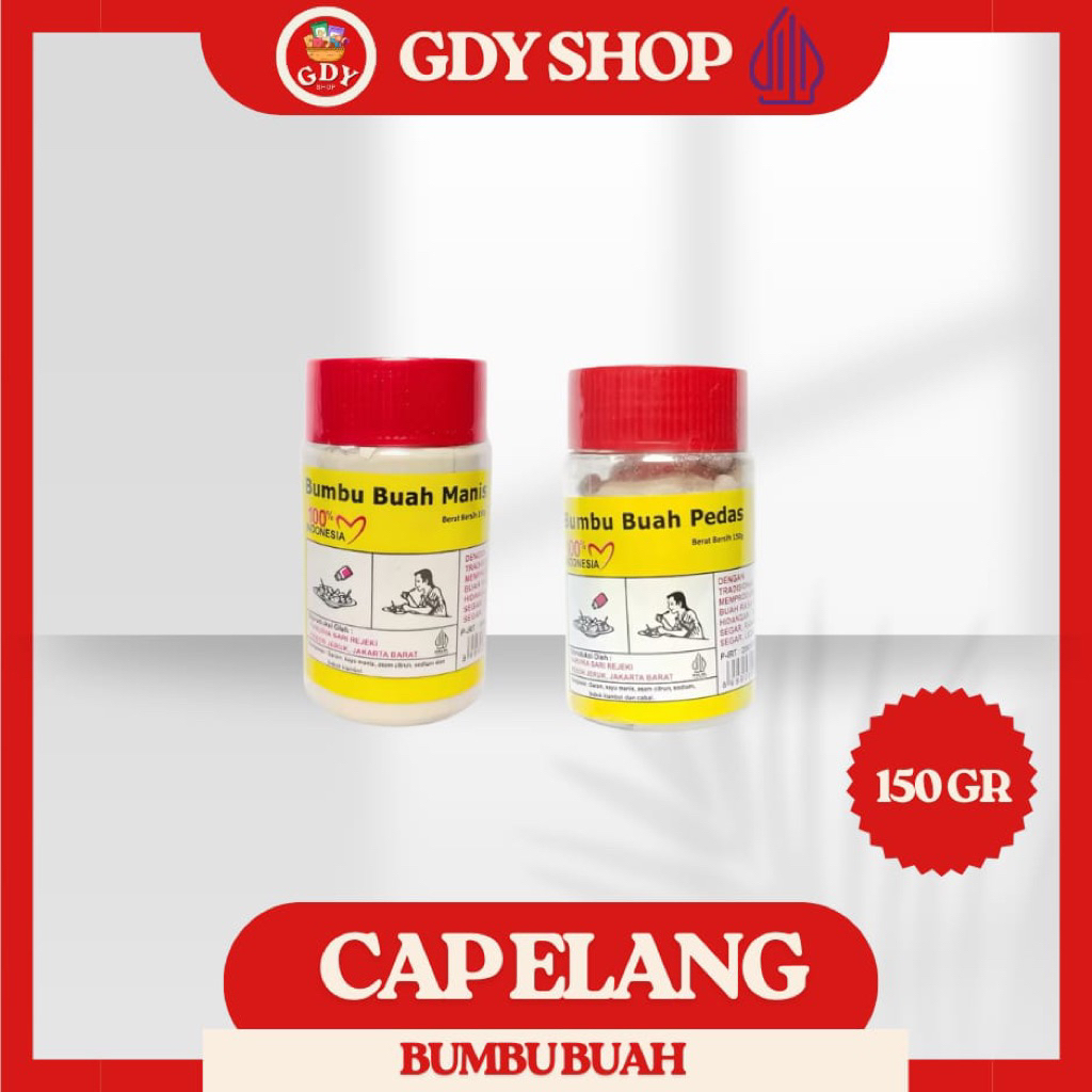 

Bumbu Buah Cap Elang 150gr /Manis/Pedas Botol 150g / Bumbu Rujak
