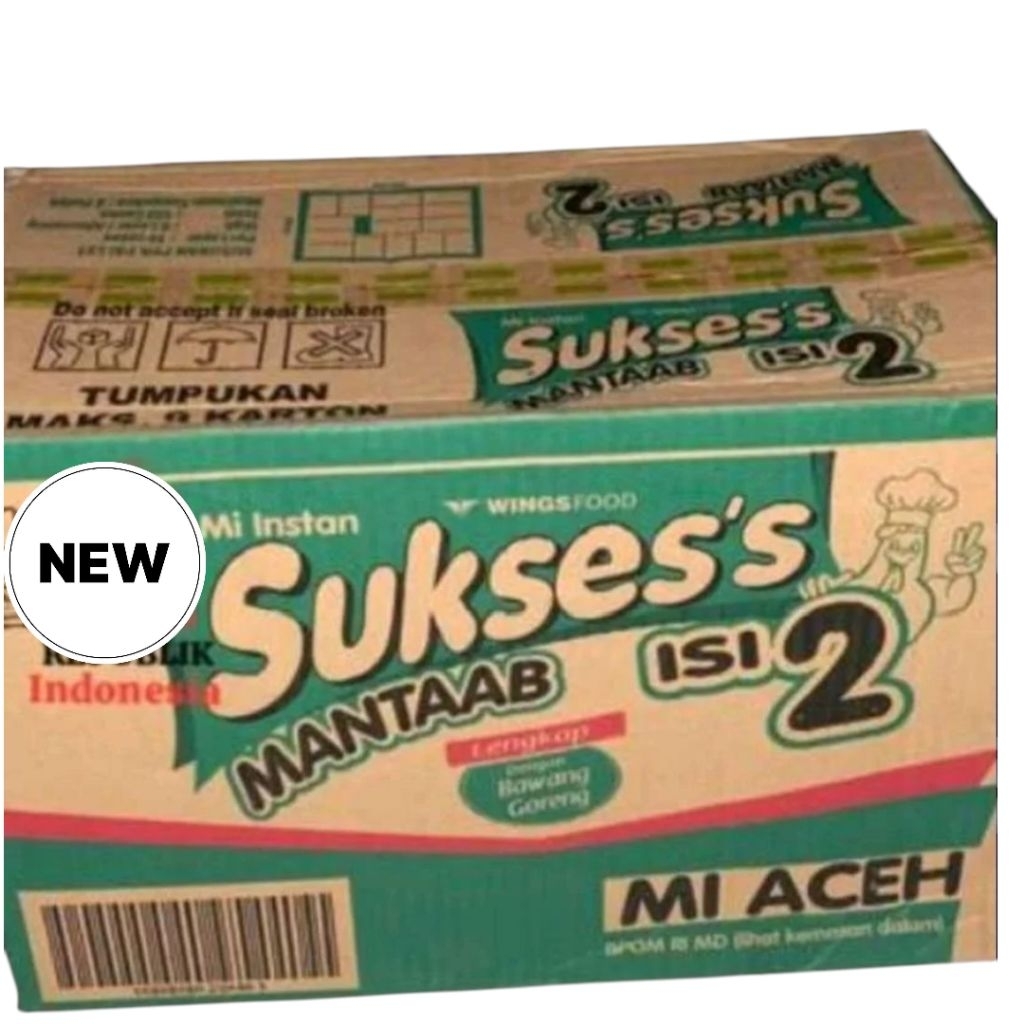 

Mie Suksess Isi 2 Mie Instan Goreng Aceh 140 gr 1 Dus isi 24 Pcs