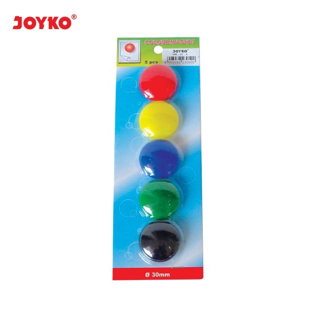 

Joyko MN-30-5 Warna Magnet Papan Tulis 1SET