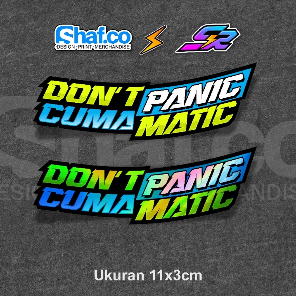 

STICKER DONT PANIC CUMA MATIC VIRAL KEREN