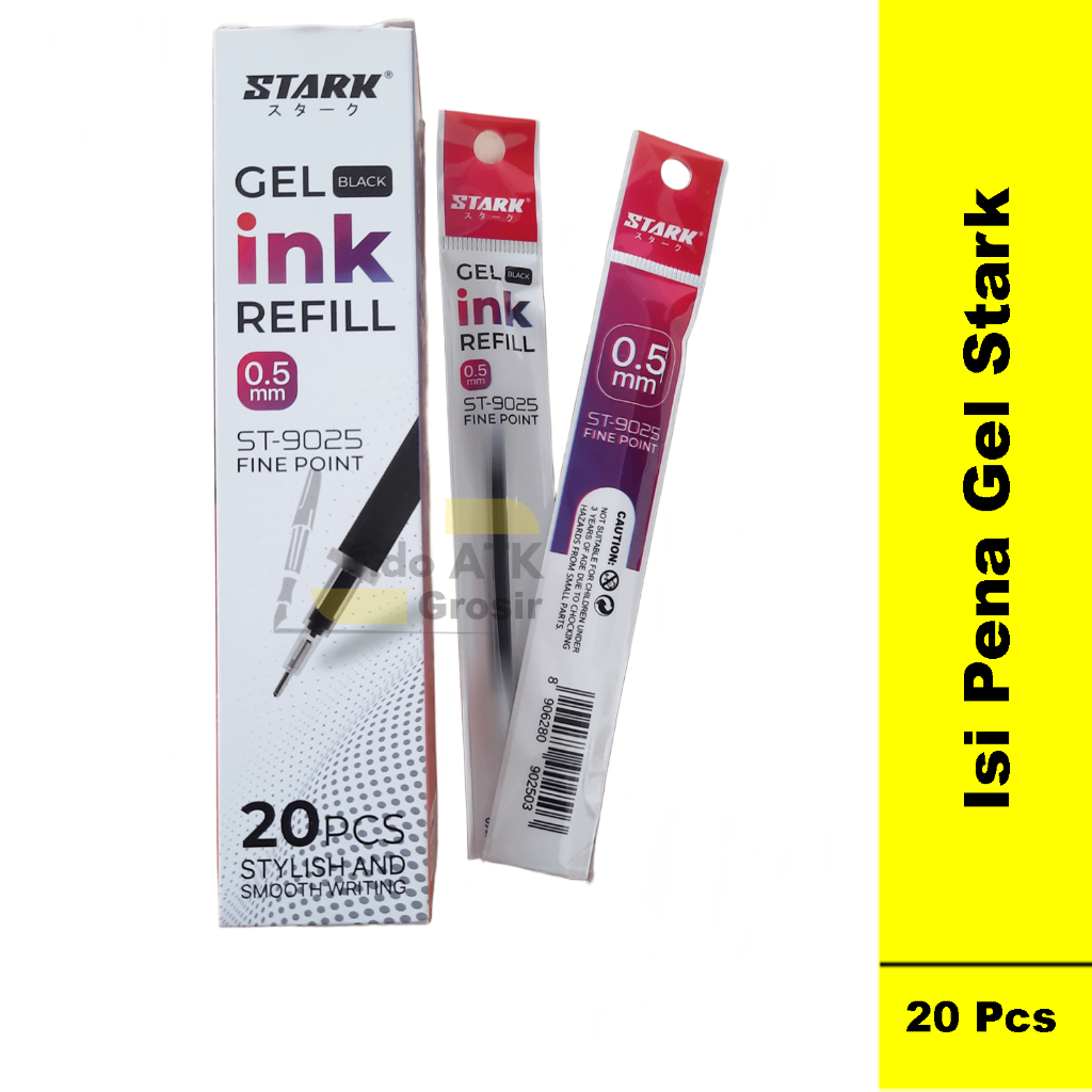 

1 Kotak Isi 20Pcs Isi Pena Gel - Ink -Stark Gel 0,5mm