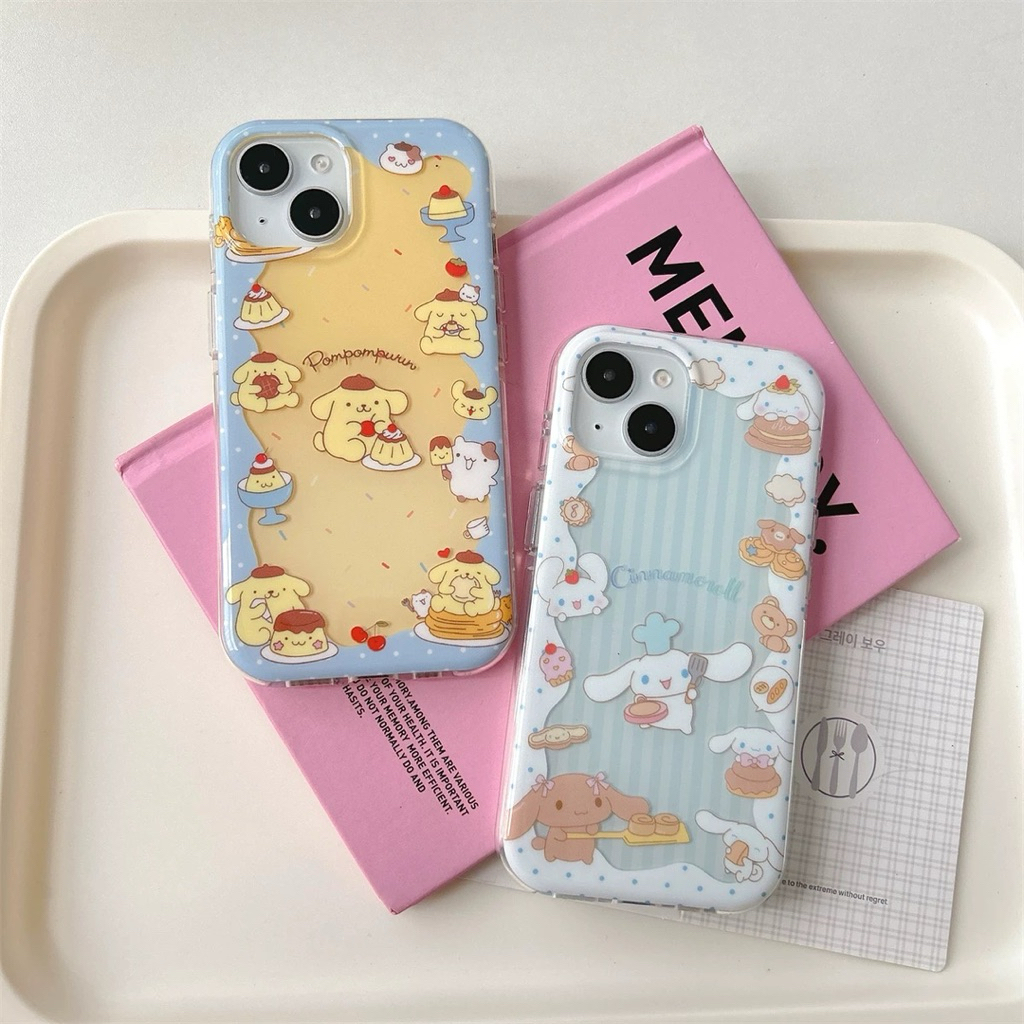 [Pre-order] Couple blue yellow cinamonroll case iphone 13/14/15/16 case