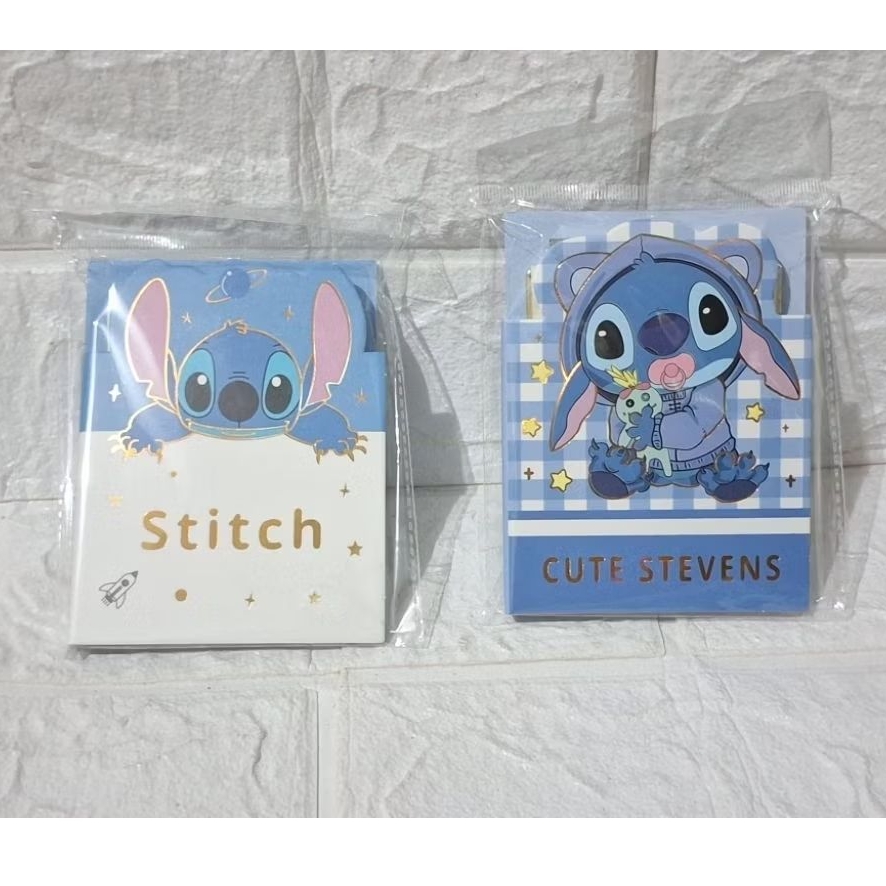 

buku catatan notes motif karakter stitch biru bergaris unik atk alat tulis kantor sekolah kuliah anak