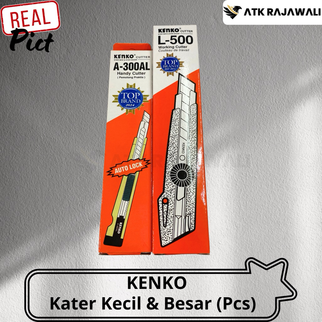 

(Pcs) Pisau Cutter Kecil Kenko A 300/Cutter Kenko Besar L-500