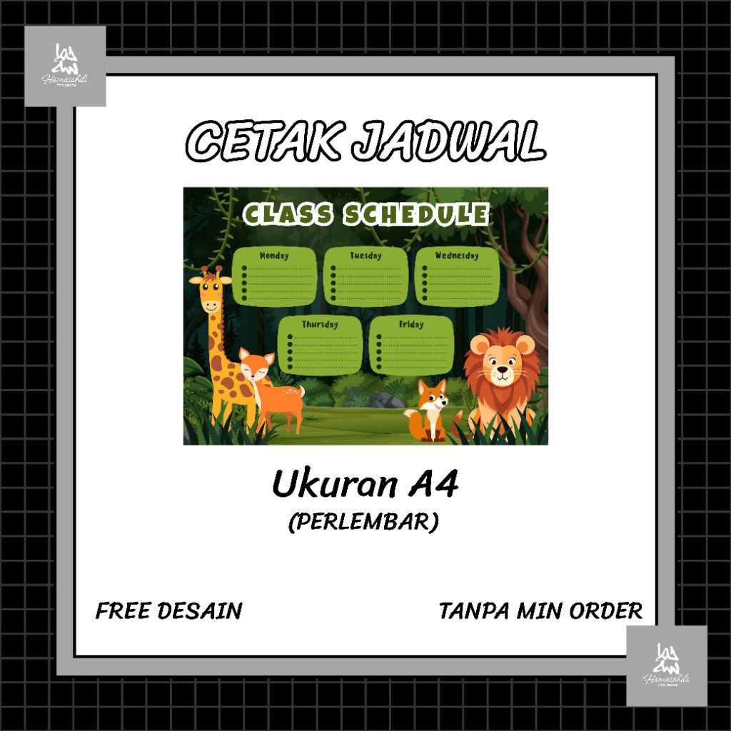 

Cetak Jadwal Pelajaran A4