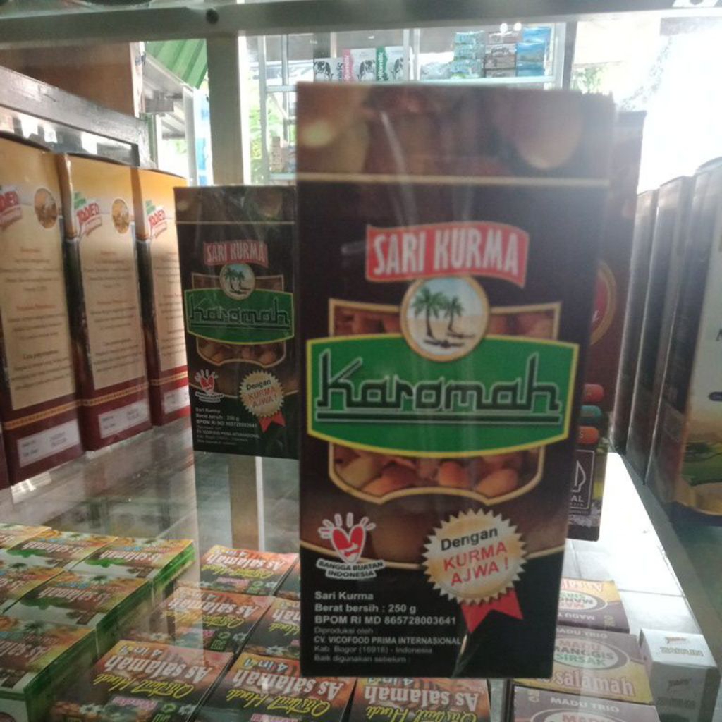 

SARI KURMA KAROMAH 250 GR menambah tenaga, mengatasi anemia
