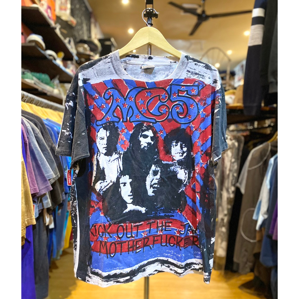 Kaos Band Mc5 Mosquito head G Rags 72 botleg langka vintage Second Bekas