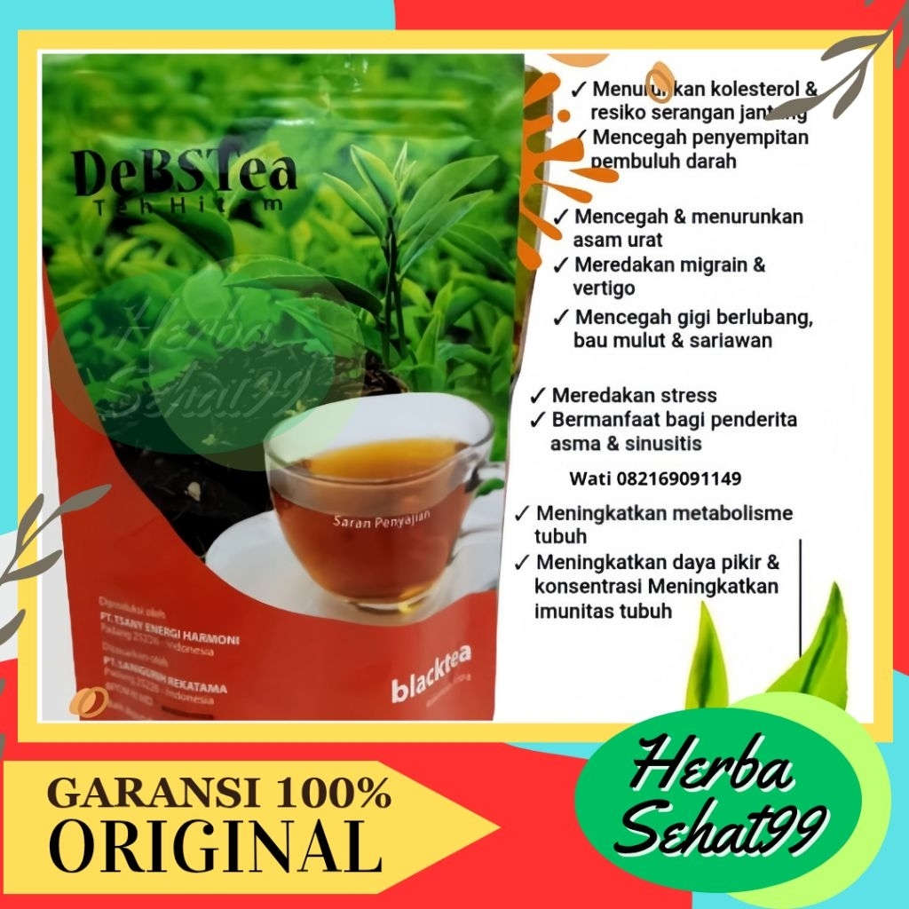 

[TERLARIS!!] DBESTTEA Best Tea TEH HITAM DeBSTea PREMIUM Black tea SEJUTA UMAT 110 gr ORI 100%