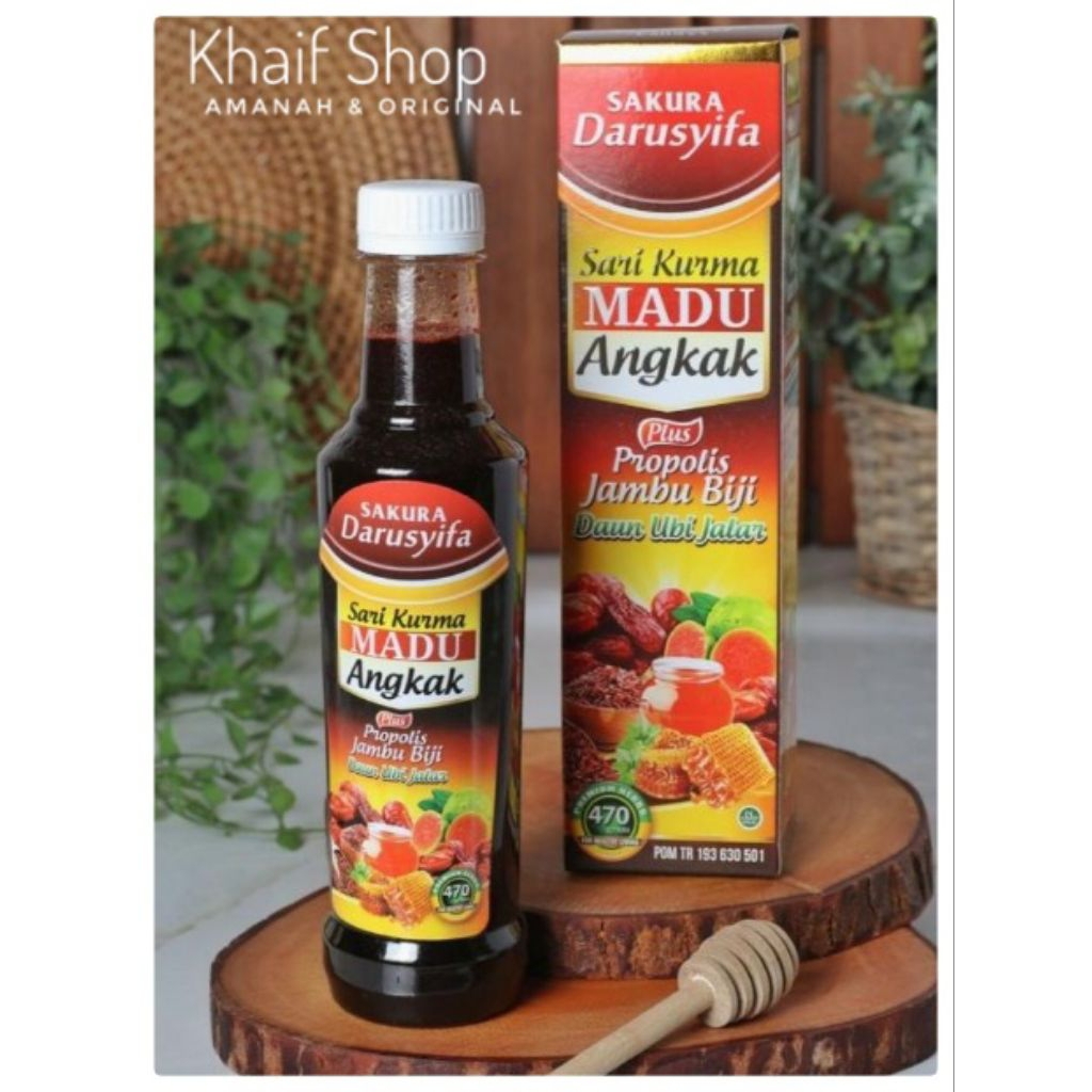 

Sari Kurma Madu Angkak dgn jambu biji propolis ubi jalar