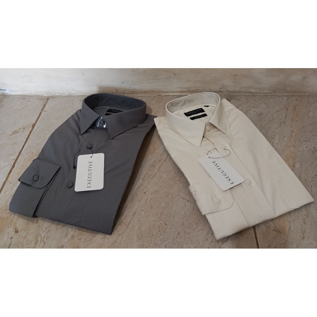EXECUTIVE KEMEJA PRIA LENGAN PANJANG REGULAR FIT STREACH ORIGINAL