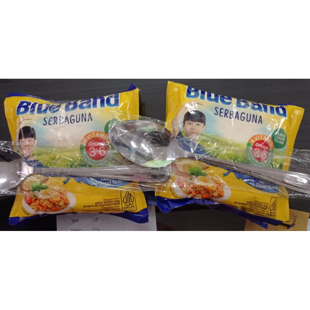 

Blue Band serbaguna 200g beli 2 dapat sendok cantik