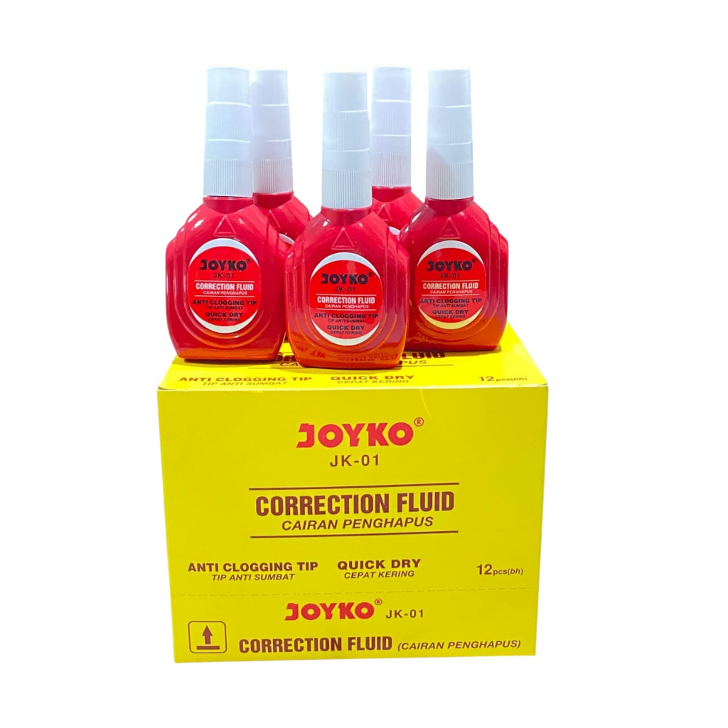 

Correction Pen Fluid / Tipex / Tipe X / Tip-ex Cair Joyko JK-01 & JK-101A