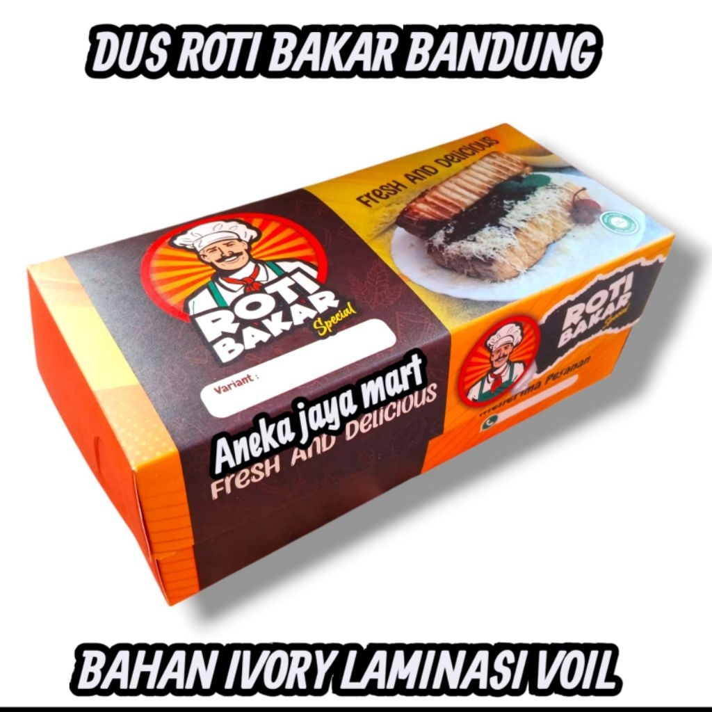

Dus roti bakar bandung / box roti bakar / wadak roti / kemasan roti bakar