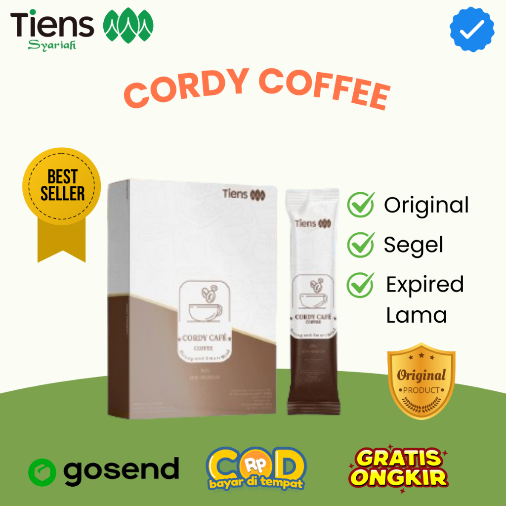 

Cordy Coffee Tiens Cafe Kopi Stamina Pria Sehat Herbal China Original Halal Bpom Isi 10 Sachet