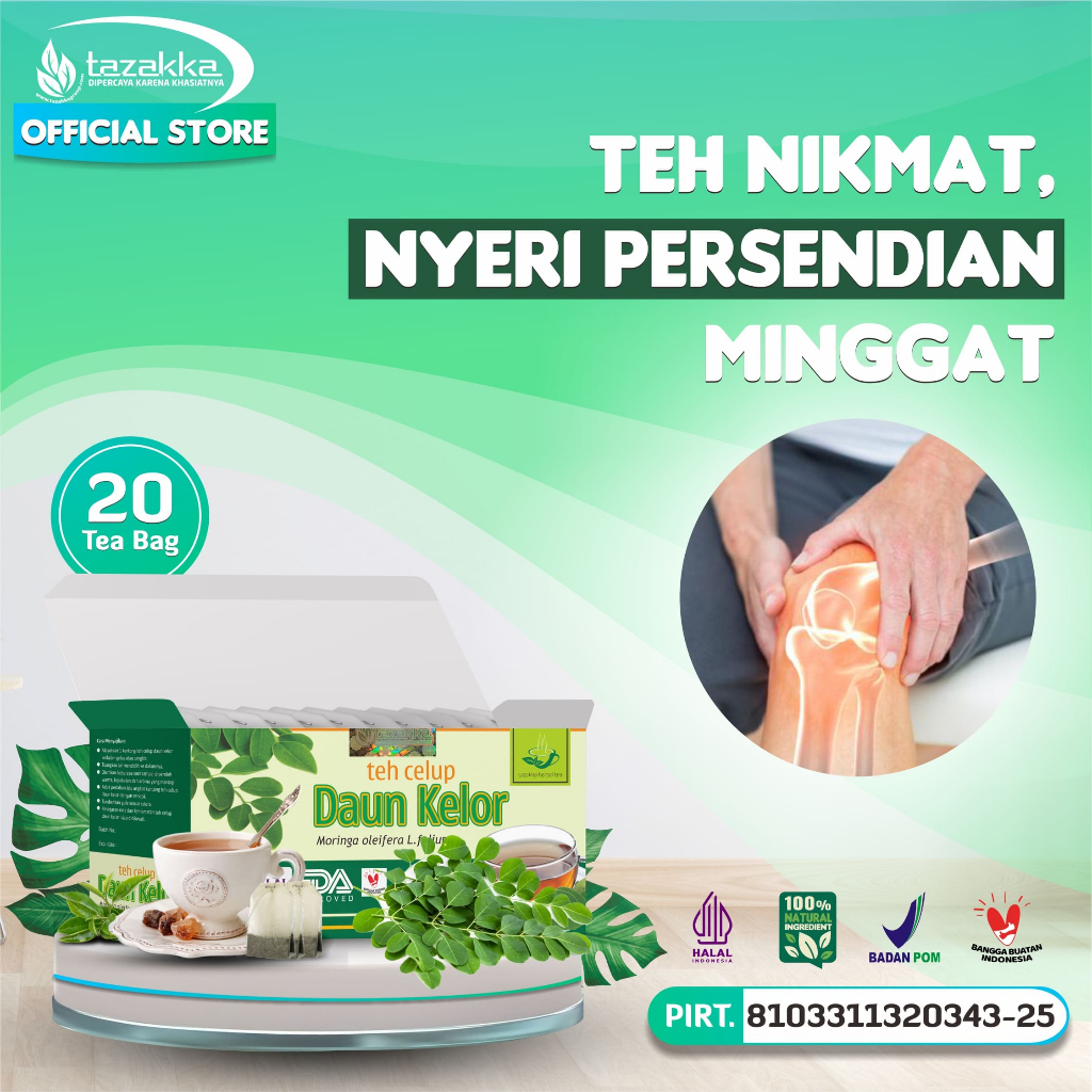 

Obat Herbal Terbal Teh Daun Kelor Original Tazakka Khasiat Ampuh Mengobati Nyeri Sendi Asam Urat Rematik Encok Kesehatan Tulang Alami Berkualitas