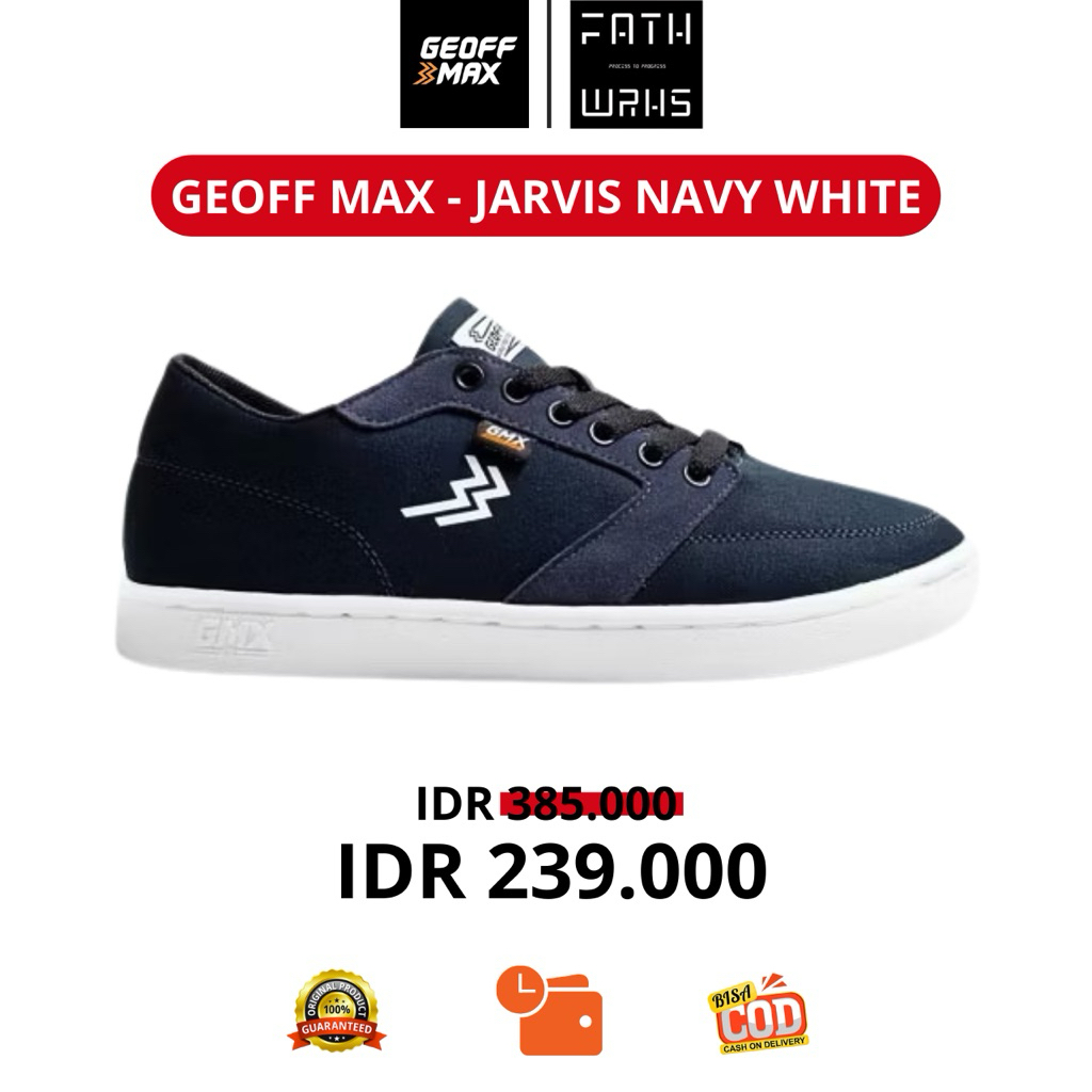Geoff Max Official - Jarvis Navy White | Sepatu Pria | Sepatu Wanita | Unisex